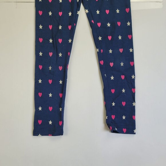Spotted Zebra Leggings Girl Striped Heart/Star Print - Picture 11 of 14